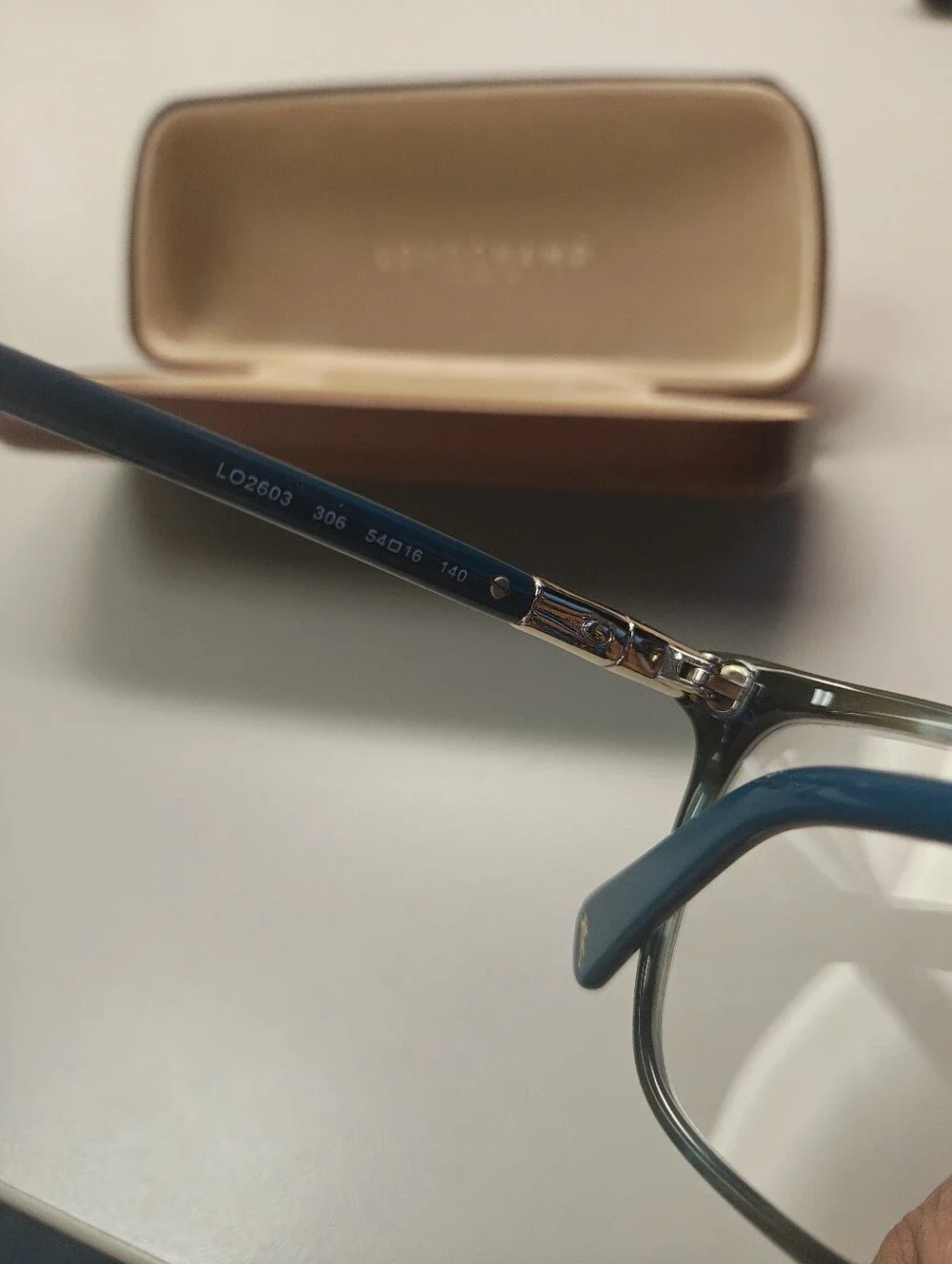 Longchamp Green-Teal Gradient Eyeglass Frames